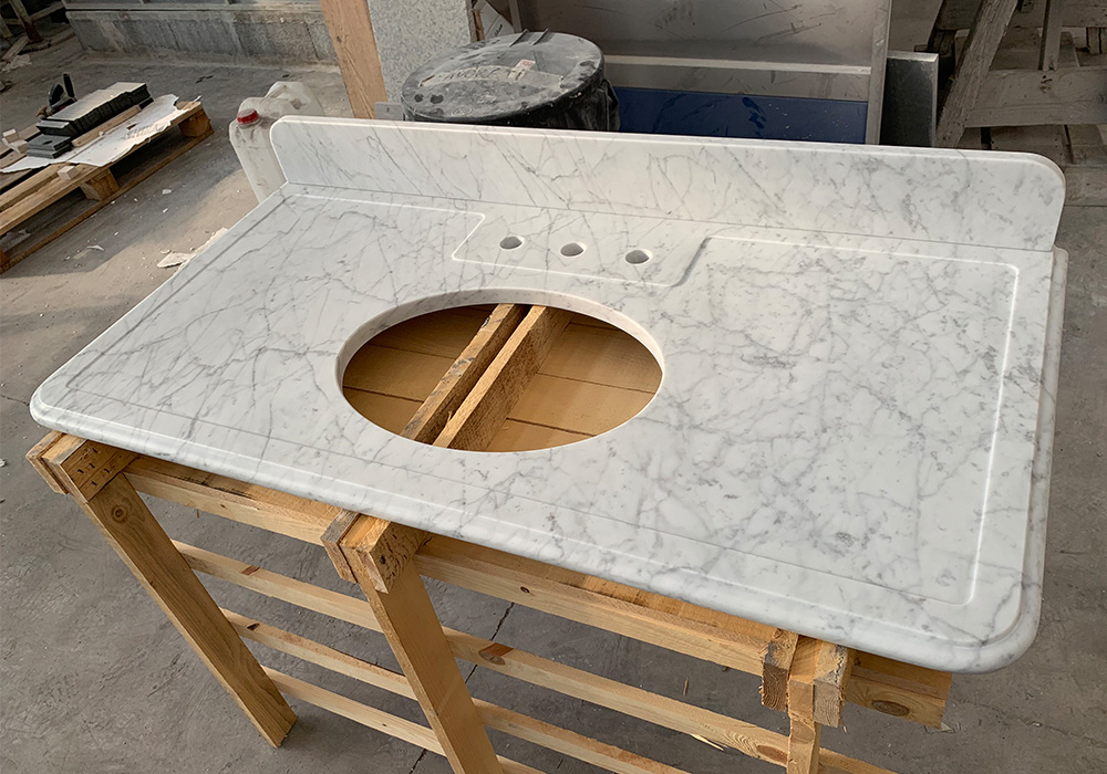 Bad Arbeitsplatte - Bianco Carrara - Corradini Group