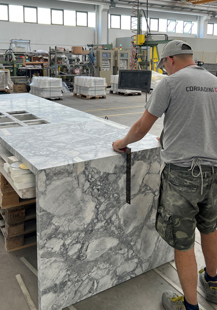 Piano cucina - Super White - Corradini Group