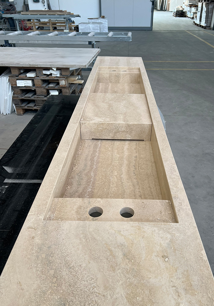 Piano cucina - Travertino - Corradini Group